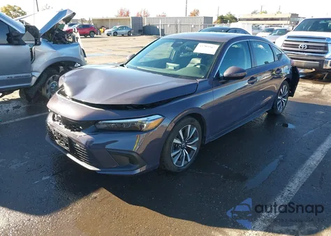 2024 Honda Civic Ex-L from USA, damaged, VIN 19XFL1H77RE017956